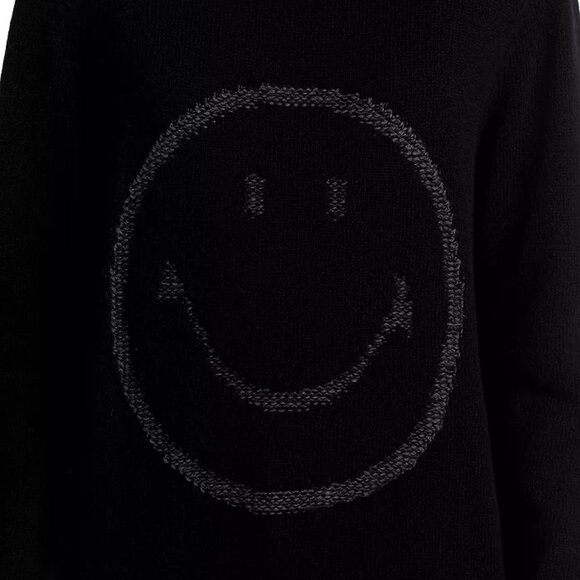 Joshua Sanders Smile Knit Outline Sweater Black S NWT - Picture 4 of 6